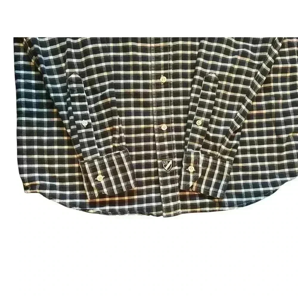Cremieux Classics‎ Sx Sm 100% Cotton Checked Buttondown Shirt Preppy Office - Picture 9 of 11